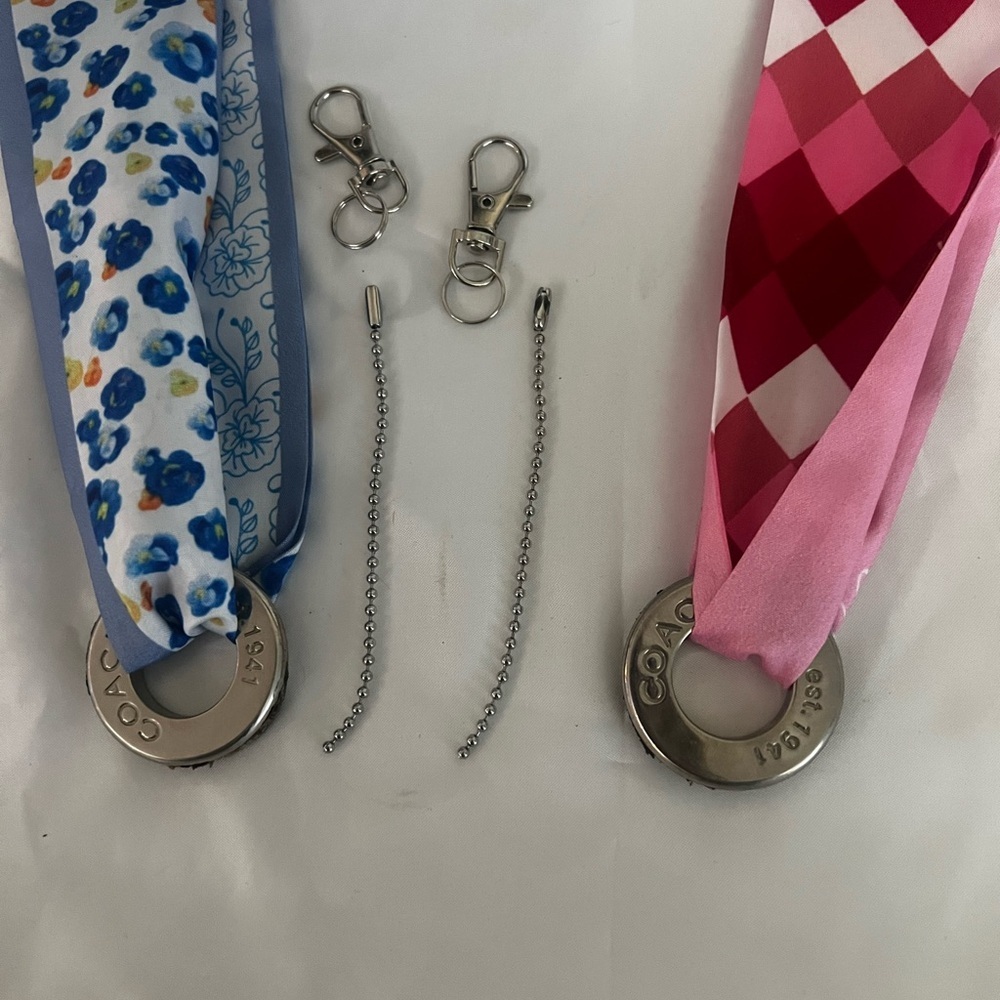 Two Coach Silver Grommets Circular Accessories/Bag Charms - Picture 3 of 5